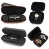 Portable Travel Watch Box Collector Opslag Sieraden Opslag Beschermer Zwart Watch Case Organizer voor mannen Gift 240425