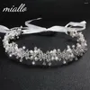 Copricapi alla moda in cristallo chiaro per womebride band band fiore accessori per matrimoni per coperognici da sposa