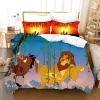 Sets The Lion King Liberd Set Cartoon Litspread Single Queen King Size Cover Cover Ensemble de lit