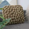 Pillow 100 Handmade Ball Design Cushion Cover Home Decorations Plush Pillow Covers For Sofa Chair Nordic Luxury Decorative Pillowcase