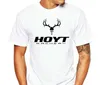 T-shirts voor heren Nieuwe Hoyt Archery Mens T-shirt Zwart-wit C Humoristische tee mannelijk merk Teeshirt Men Summer T Shirts T240425