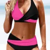 New Swimwear Women's Split Imprimage conservateur High Waited Flat Fothed Pantal