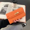 Projektantka Keilly Bag 2024 Modna długa ręczna torba dla dziewcząt spersonalizowana wszechstronna karta na dużą wydajność modny portfel