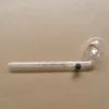 SP logo Curved Glass Pipes Original Oil Burner Pipe 14cm glass Clear Quality Tube Handmade for Wax Concentrate LL