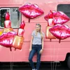 Party Decoration 8pcs Giant Red Lipstick Balloon Set Makeup Balloons For Birthday Girls Galentines Day Decors Spa Bridal Decor