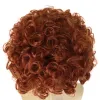 Peruki gnimegil syntetyczna peruka męska krwawe krótkie rude włosy peruce z grzywką peruk