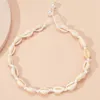 Hot Selling Summer Ocean Vacation Beach Shell Halsband Handgjorda vävda pärlhängen för kvinnors halsband