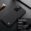 Couvertures pour Xiaomi 11T / 11T Pro Case Nillkin Texture Texture Nylon Fibre Material Couverture de revers pour le boîtier de téléphone Xiaomi Mi 11t Pro