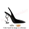 Sandals High Heels Saint Laurent ysls Luxurys Designer shoes heel Paris Dress Classics Women 10cm 8cm Black Golden【code ：L】Wedding Bottoms