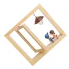 Frames Wooden Photo Frame Double Side Rotating Photo Frame Rotary Picture Frame Table Frame Desktop Decor