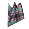 Casual Men Pocket Square Hanky ​​för män Plaid Mens Handkakor handdukar för bröllopsfest gåva 23 cm x 23 cm