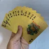 Hazard Wodoodporny plastikowy poker grający na karty Pet Stole Games Halloween/Dziękczynienia/Świąteczny prezent 24K Golden