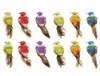 12 pezzi colorati mini simulazione uccelli falsi modelli di animali artificiali in miniatura da matrimonio decorazione ornamenta