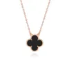 2024 Classic Four Leaf Clover Neckor Pendants S925 Lucky Necklace mångsidig och unik modestil Valentines Day Gift till flickvän