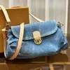 2024 Neue Denim Designer -Bag -Umhängetasche Tasche Crossbody -Tasche Einkaufstasche Mode Frauen Tasche Cluth Bag Hobo Kordelschneiderbeutel Schatztasche Schatztasche