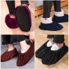 Stivali Coperture per scarpe da 5pair Flanella Insensare la polvere riutilizzabile per la casa portatile Scarpe interne Protector Cover Accessori per scarpe a prova di polvere