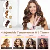 Curling Irons Automatic curling iron bar with 4 temperatures and 3 timers LCD display for curling iron dual voltage hairstyle Q240425