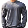 Męskie polo jesienne zima swoboda T-shirt mężczyzn długie rękawy solidne koszulę na siłownię fitness kulturystyka TEE TOIS