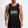 남성용 탱크 탑 스타트 포인트 등대 최고 소매 소매 체육관 셔츠 남성용 남성 단일 셔츠 여름 옷