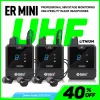 Equipment ERMini UHF Wireless InEar Monitor System Professional Stage Broadcast Sound Card Outdoor ,For Small Concerts , Theater.