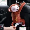 Cartoon Creative Tissue & Boxes Box Monkey Papers Napkins Car Animal Napkin Paper Holder Drop Delivery Home Garden Kitc Dhxbc