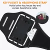 Armbands HAISSKY Detachable Running Sports Armband Case Universal Elastic Rotation Zipper Bag Arm Band Holder For iPhone Samsung Xiaomi