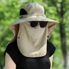Berets 2024 Fashion Style Hat Hat Ladies Face Shield Sun Shade Summer Suncreen Outdoor All-Round Riding Breathable Châle Câle