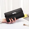 designer keilly bag Womens Wallet 2024 Long Leather Handheld Small Bag Palm Pattern Purse Card