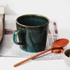 Tassen 320 ml hochwertiger Keramik-Becher-Büro Haus Esstisch Tasse Frühstück Teewasser mit Griff