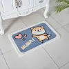 Tapis de bain Plux de bain doux Migne de salle de bain mignon Carton Absorbant de salle de bain Tapis de salle de bain non glisser Bathtub Baignoire Salle de douche du tapis de douche