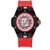 New Onola Fashion Hollow W pełni automatyczny zegarek mechaniczny Wodoodporny przezroczysty zegarek męski zegarek męski