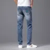 Mens Jeans Designer Jeans Men's Fashion Elastic Spring/Summer Slim Fit Straight Leg Summer Casual Men's Pants Loose Fiting High-End Men's Jeans C6M7