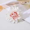 Kwiaty dekoracyjne 2pcs 10 cm Dahlia sztuczne jedwabne głowy DIY Walentynki Obiekty na prezenty domowe Rok 2024