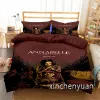 Stelt horrorfilm Annabelle 3D -geprinte dekbedovertrekset Twin Full Queen King Size Bedding Set Bed Linens Beddengoed Bedebladen voor Young K78