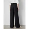 출산 바닥 Toyouth Women Suit 바지 2024 Spring New Pockets High Waist Straight Wide Leg Streetwear Trouserl2404