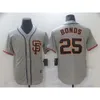 Baseball Jersey Giants Fan Elite Edition 25#Bonds 28#35#Crawford