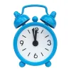 Klockor Portable Mini Alarm Clock Retro rund Number Klocka Double Bell Desk Table Clock Hållbar Digital Quartz Clock Home Decoration