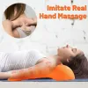 Massager Cervical Neck Shoulder Bårmassage Kudde Traction Device Muskelavslappning Relieve Smärta Cervikal ryggrad Korrigering