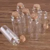 Opslagflessen Potten 24 stks 10 ml 15 ml 20 ml 25 ml 30 ml Leuke transparante glazen fles met kurkstopje leeg Spice DIY -proces H240425