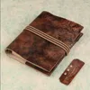 Original Retro Style Genuine Leather Traveler's Notebook Diary Journal Planner Sketchbook Handmade Loose Leaf Page