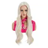 Hair New Long Womens Fiber Center Curly Split Chemical Grand Cosplay Wave Barbie Barbie Bandband Wig