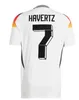 24 25 Tyskland Soccer Jerseys 2024 2025 Hummels Kroos Gnabry Werner Draxler Reus Muller Gotze Men and Kids Kit Fans version Football Shirt Uniform