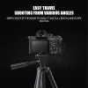 Accessories XMSJ 3120 Lightweight Camera Tripod Stand Portable Professional Aluminum Travel Monopod Ball Head Compact for DSLRs Phone Gopro