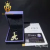 Prezzo all'ingrosso Gioielli Hip Hop Moissanite Diamond Lettera di giunzione Penderant 925 Silver Charm Pendant Pass Diamond Tester