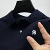 Zomer Polo Fashion Men Casual Business Flip Collar Comfortabele korte mouw T -shirt Top Hoge kwaliteit 240423