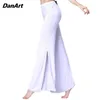 Vêtements d'entraînement du ventre de ventre moderne pantalon divisé de danse yoga sport doux dames danses de danse costume adultes gym