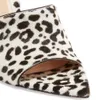 가죽 발 뒤꿈치 샌들 여성 여름 캐주얼 여성 2024 Peep Toes Pillage Toe 웨딩 드레스 검투사 슬리퍼 PVC Buckle One Line Slip-on Leopard Siz 849