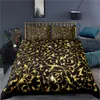 Ensemble de literie Luxury Hewet Cover Home Decor lit Golden 23pcs Consoard avec tai-oreiller Full Queen Size 240425