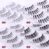 4Pair Demon False Eyelashes Transparent Fishline Stem Eyelashs For Women Natural Simulation ympning Makeup Produkter