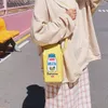 Shoulder Bags Women Milk Box Designer Cute Fruit Print Lady Messenger Crossbody Harajuku Female Small Purses 2024